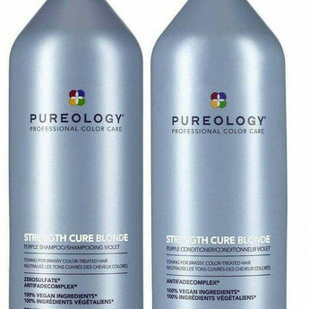 Pureology Strength Cure Best Blonde Shampoo and Conditioner 1 Litre Duo Pureology - On Line Hair Depot