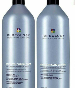 Pureology Strength Cure Best Blonde Shampoo and Conditioner 1 Litre Duo Pureology - On Line Hair Depot