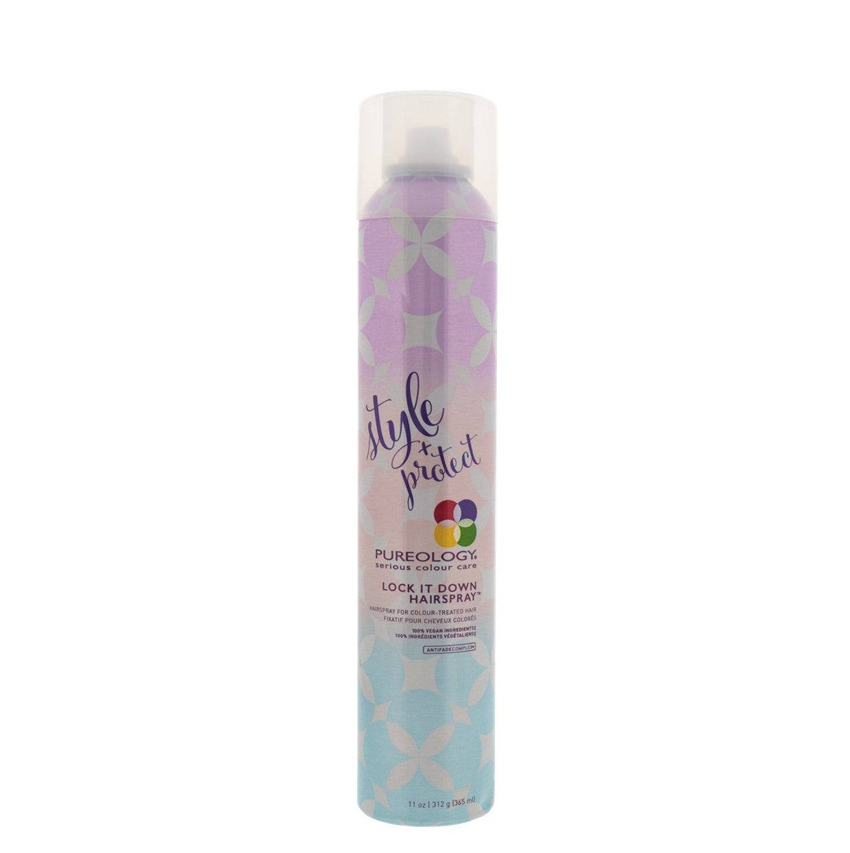 Pureology Style + Protect Lock it down Hairspray 312 g Workable Finish Vegan Pureology - On Line Hair Depot