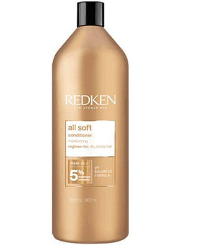 Redken All Soft Conditioner 1lt for Dry, Brittle Hair in need of Moisture Redken 5th Avenue NYC - On Line Hair Depot