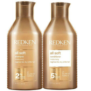 Redken All Soft Shampoo & Conditioner 300ml Duo for Dry, Brittle Hair - On Line Hair Depot