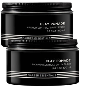 Redken BREWS Clay Pomade Mens Hair Clay 2 x 100ml Duo Pack All hair types RFM Redken 5th Avenue NYC - On Line Hair Depot