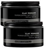Redken BREWS Clay Pomade Mens Hair Clay 2 x 100ml Duo Pack All hair types RFM Redken 5th Avenue NYC - On Line Hair Depot