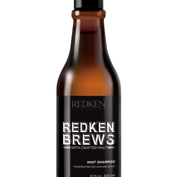 Redken Brews Mint Clean Shampoo 1 x 300ml All hair types for men Redken 5th Avenue NYC - On Line Hair Depot