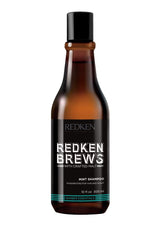 Redken Brews Mint Clean Shampoo 1 x 300ml All hair types for men Redken 5th Avenue NYC - On Line Hair Depot