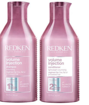 Redken Volume Injection Lifting Shampoo and Conditioner Duo for fine or flat hair in need of volume or lift Redken 5th Avenue NYC - On Line Hair Depot