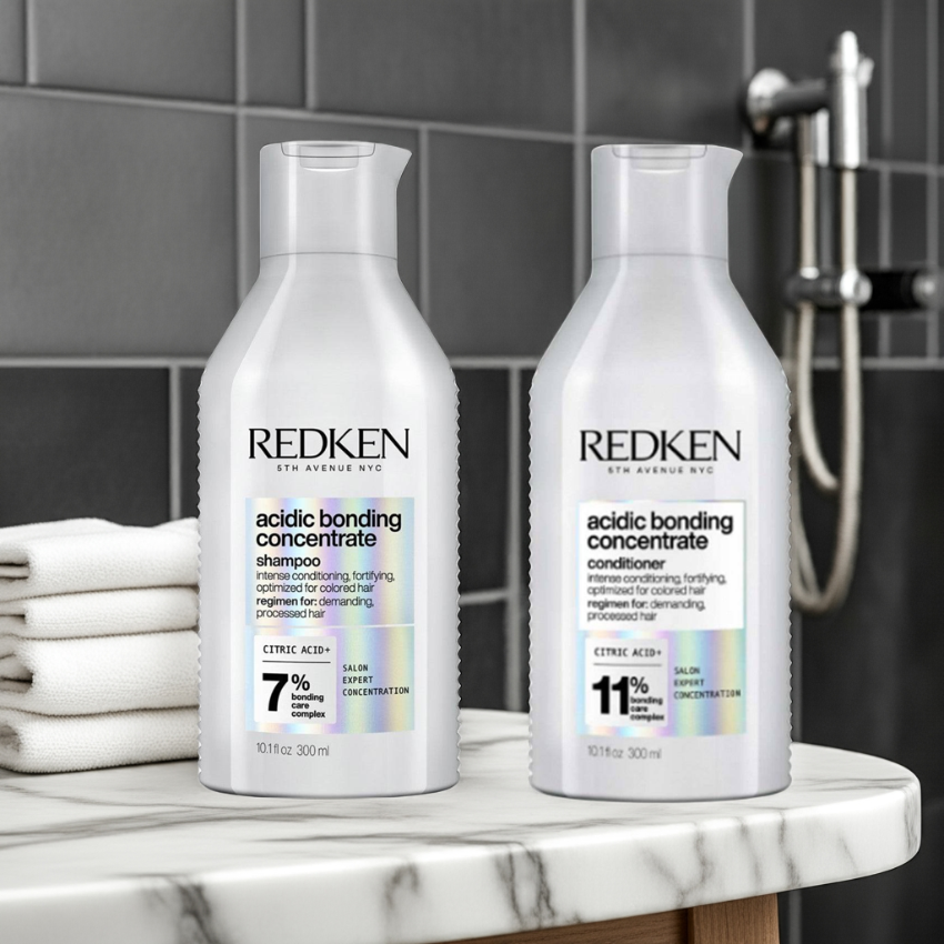 Redken Acidic Bonding Concentrate Shampoo & Conditioner 300ml DUO - On Line Hair Depot