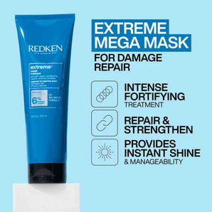 Redken Extreme Mega Mask 250ml for Damaged Hair in Need of Strength and Repair - On Line Hair Depot