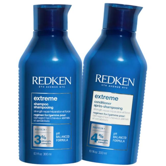 Redken Extreme Shampoo &amp; Conditioner Duo is your professional-grade repair system. Trusted by stylists worldwide, this power pair works at every level of the hair fibre to fortify, protect, and revive even the most distressed hair. - On Line Hair Depot