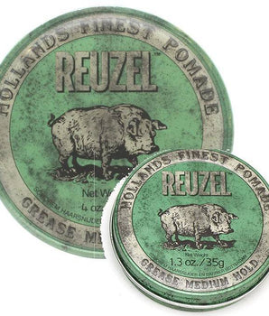 Reuzel Green Grease Combo 113g & 35g Medium Hold & Shine Reuzel - On Line Hair Depot
