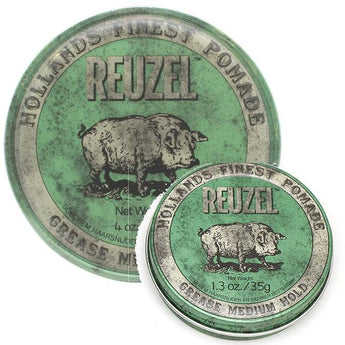 Reuzel Green Grease Combo 113g & 35g Medium Hold & Shine Reuzel - On Line Hair Depot