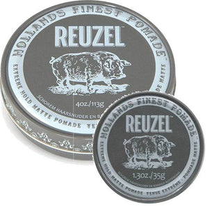 Reuzel Grey Extreme Hold Matte Pomade No Shine 113g & 35g combo Reuzel - On Line Hair Depot