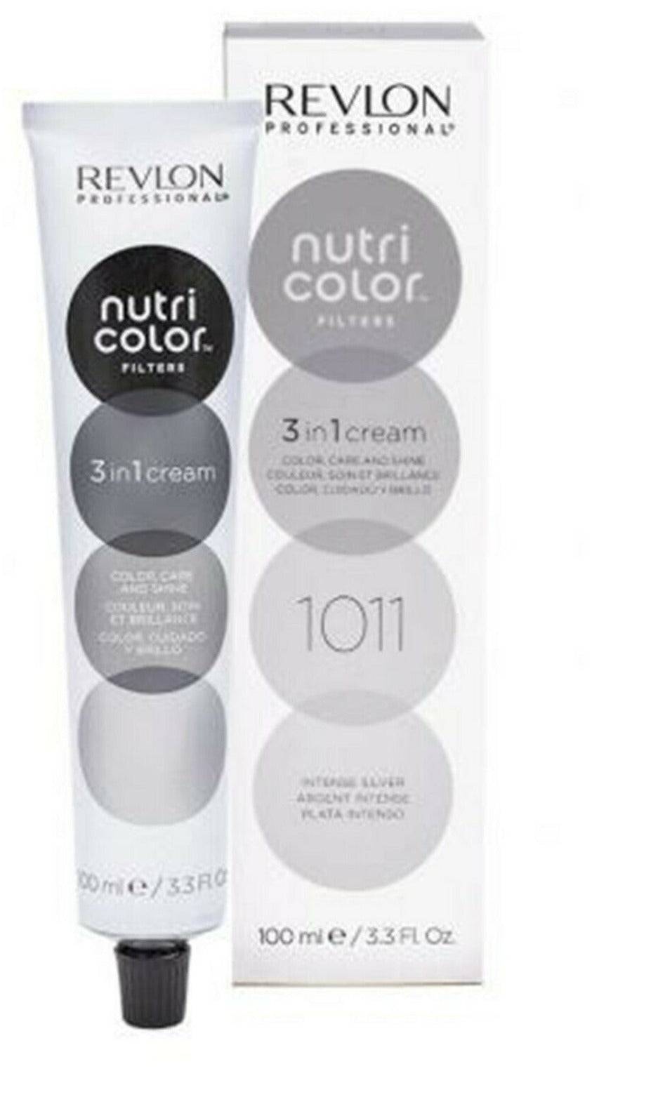 Revlon Professional Nutri Color Creme 3 in 1 Cream 1011 Intense Silver 100ml - On Line Hair Depot