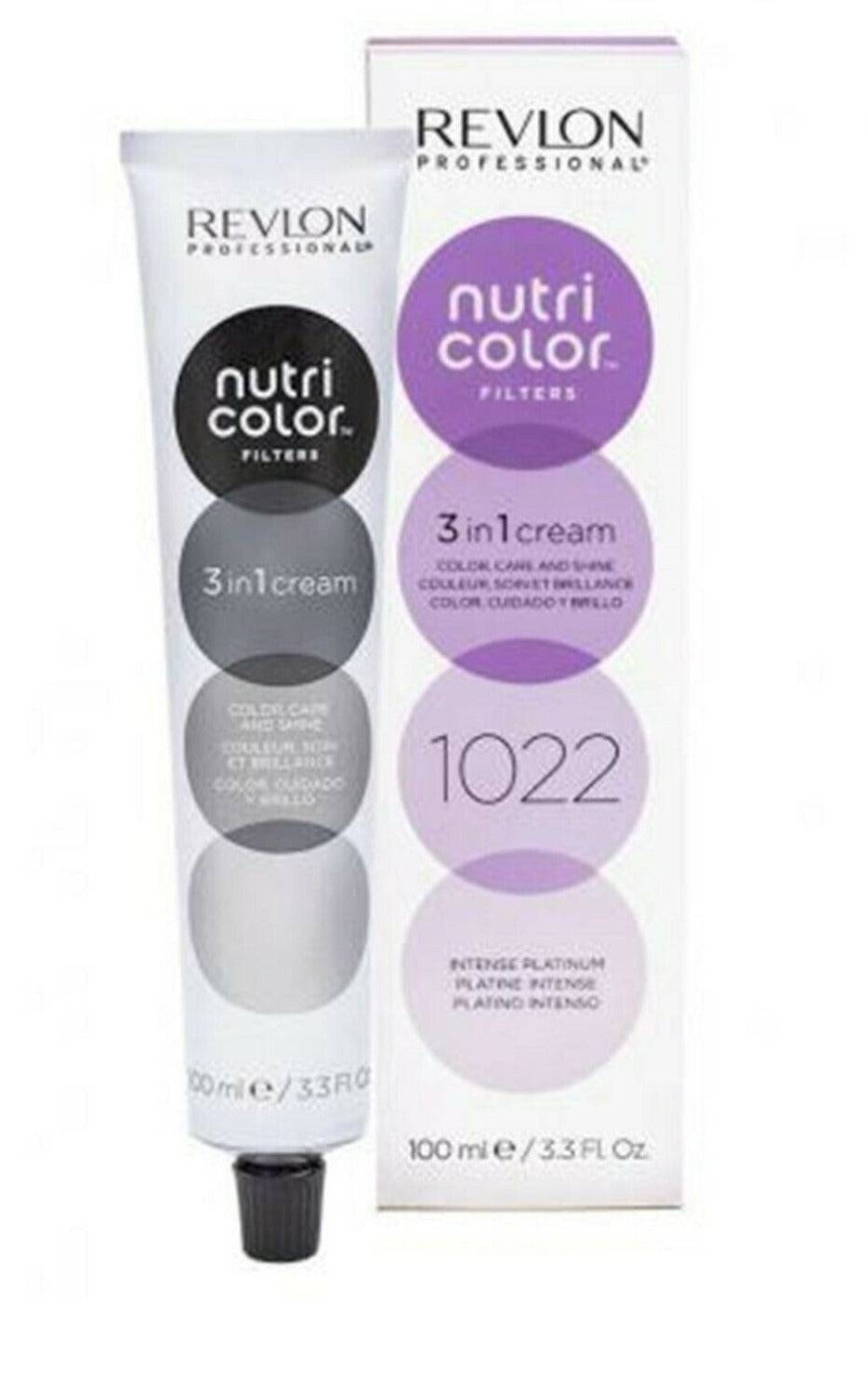 Revlon Professional Nutri Color Creme 3 in 1 Cream 1022 Intense Platinum 100ml - On Line Hair Depot