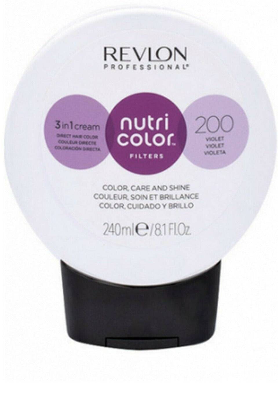 Revlon Professional Nutri Color Creme 3 in 1 Cream 200 Violet 240ml - On Line Hair Depot