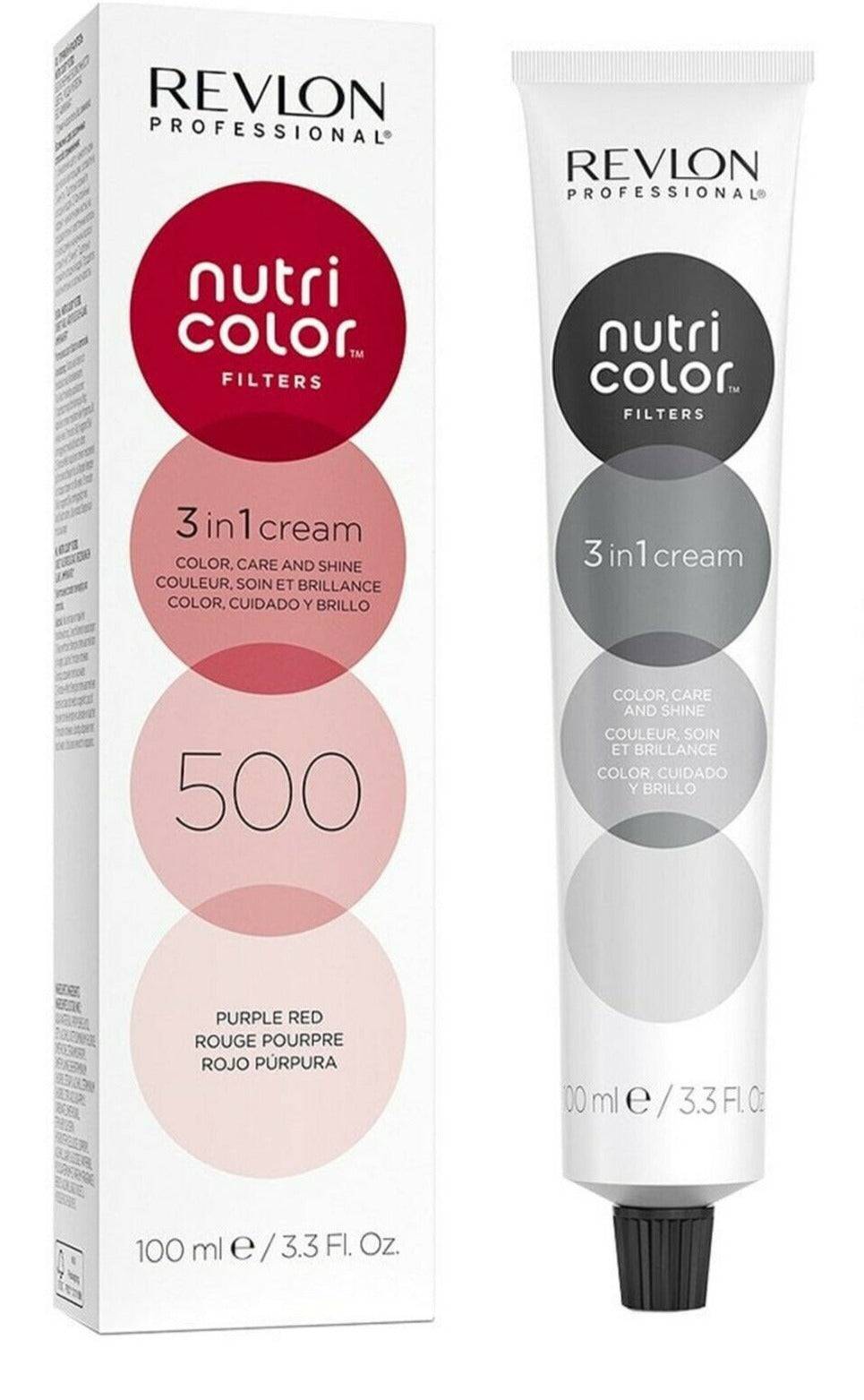 Revlon Professional Nutri Color Creme 3 in 1 Cream 500 Purple Red 100ml - On Line Hair Depot