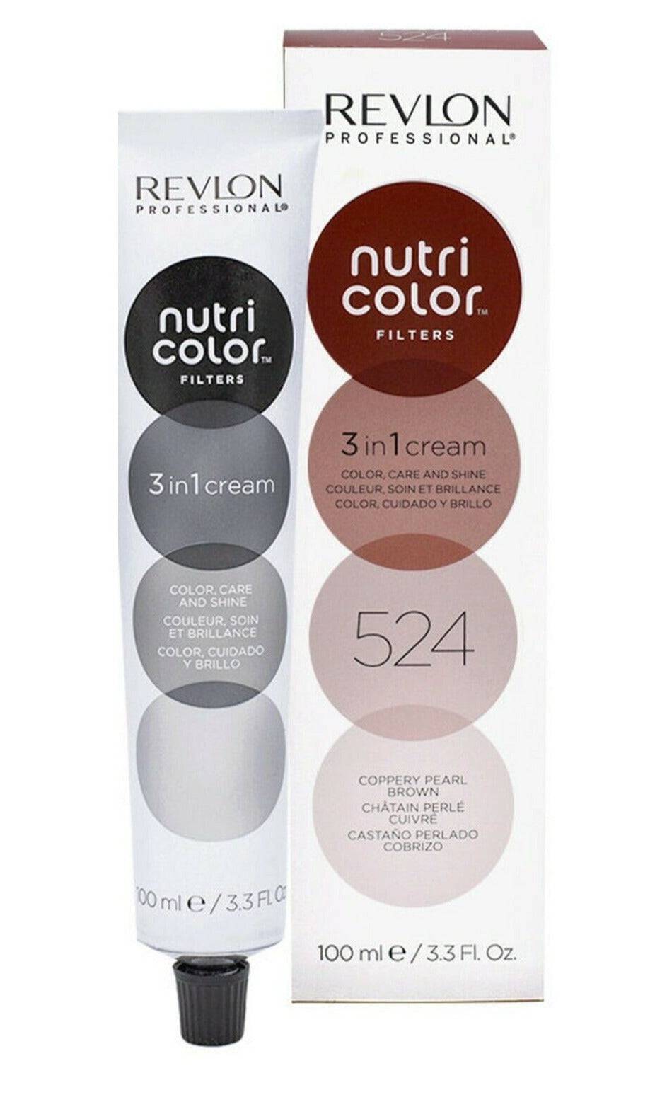 Revlon Professional Nutri Color Creme 3 in 1 Cream 524 Copper Pearl Brown 100ml - On Line Hair Depot