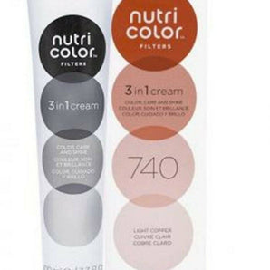 Revlon Professional Nutri Color Creme 3 in 1 Cream #740 Pale Light Copper 100ml Revlon - On Line Hair Depot