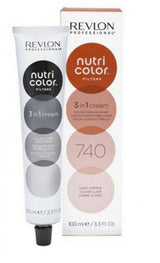 Revlon Professional Nutri Color Creme 3 in 1 Cream #740 Pale Light Copper 100ml Revlon - On Line Hair Depot