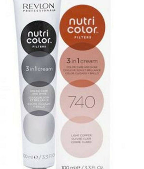 Revlon Professional Nutri Color Creme 3 in 1 Cream #740 Pale Light Copper 100ml Revlon - On Line Hair Depot
