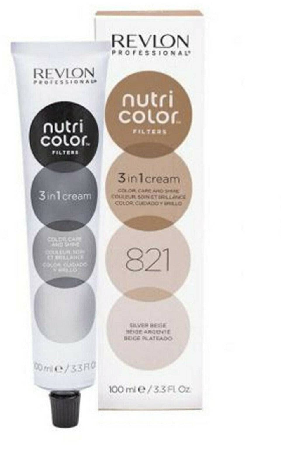 Revlon Professional Nutri Color Creme 3 in 1 Cream #821 Silver Beige 100ml - On Line Hair Depot