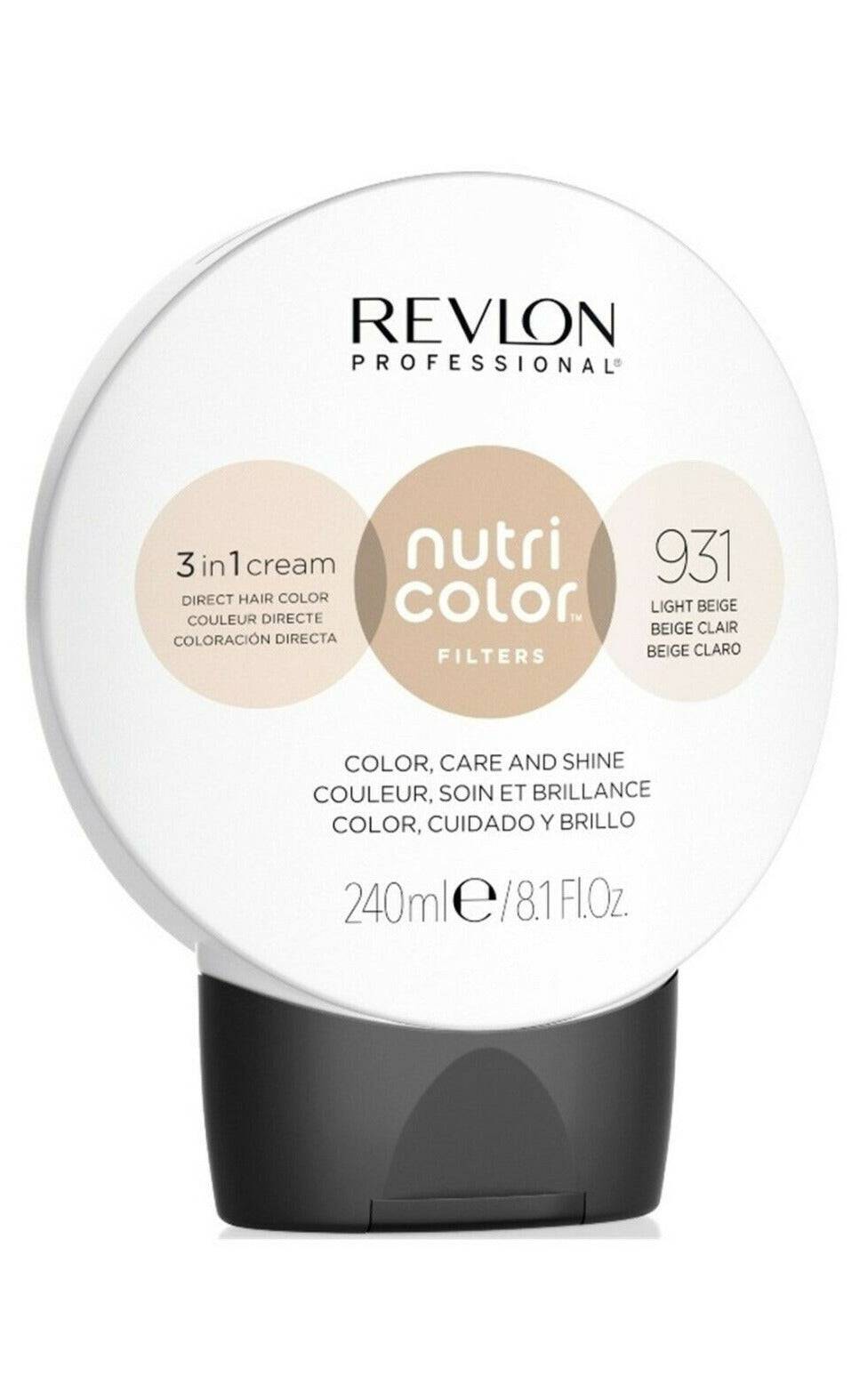 Revlon Professional Nutri Color Creme 3 in 1 Cream #931 Light Beige240ml - On Line Hair Depot