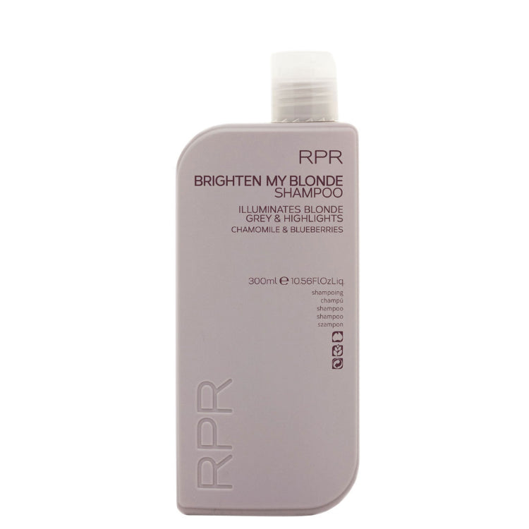 RPR Brighten My Blonde Shampoo 300ml Purple Toning Blonde Grey & Highlights - On Line Hair Depot