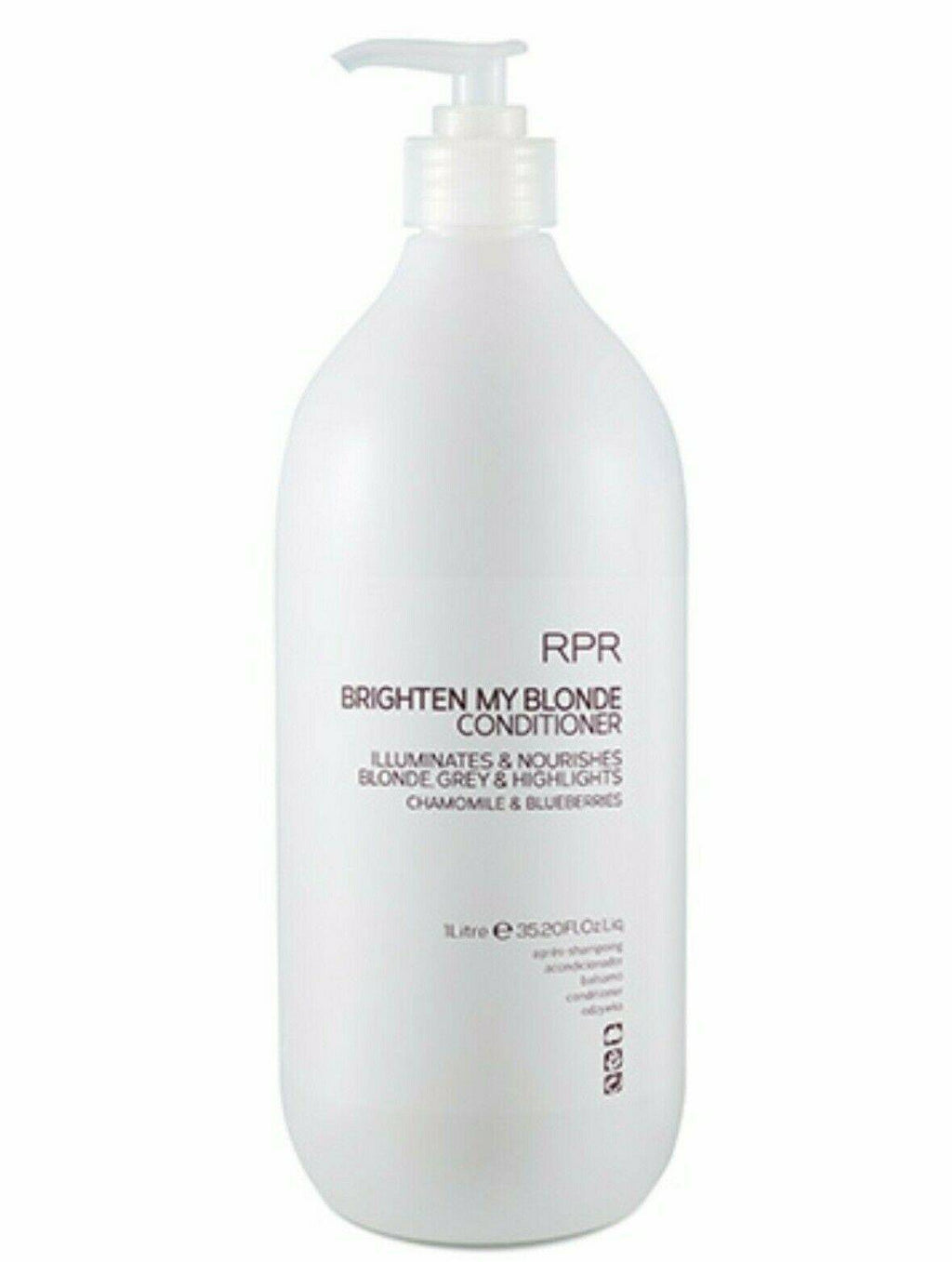 RPR brighten my blonde shampoo and Conditioner 1lt Duo Purple Toning Illuminates Blonde Grey & Highlights - On Line Hair Depot