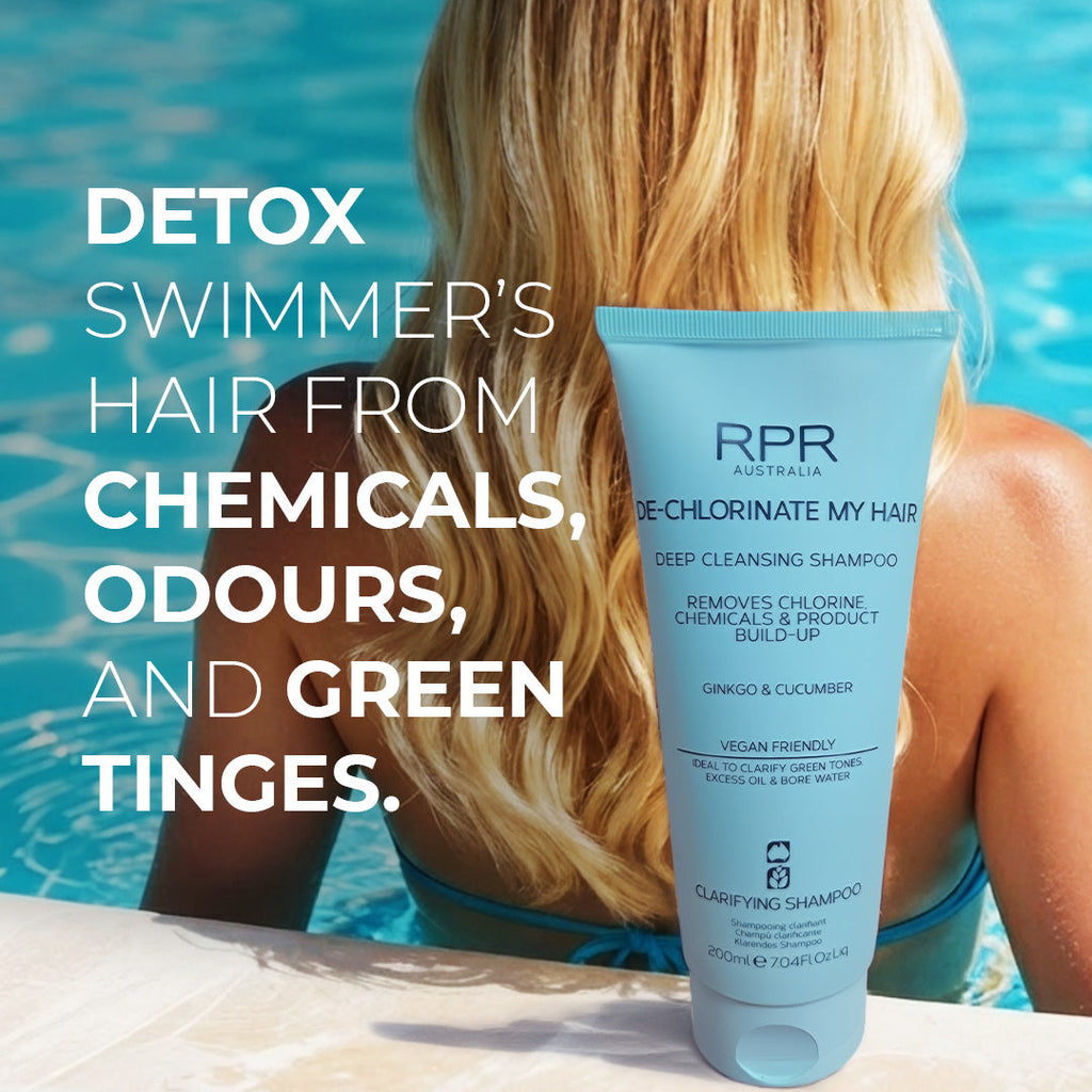 Pool days shouldn’t ruin your hair 😬 So here’s your go-to shampoo for pool and beach days 🌊
Chlorine, minerals, and salt can build up fast - leaving hair dry, dull, or even green. 𝐑𝐏𝐑 𝐃𝐞𝐜𝐡𝐥𝐨𝐫𝐢𝐧𝐚𝐭𝐞 𝐌𝐲 𝐇𝐚𝐢𝐫 𝐒𝐡𝐚𝐦𝐩𝐨𝐨 gently removes chlorine, chemical residue, and odours while restoring your hair’s natural shine and softness ✨
Perfect for swimmers, beach lovers, and anyone exposed to pool or ocean water. Gentle enough for daily use, yet powerful enough to refresh your hair after eve