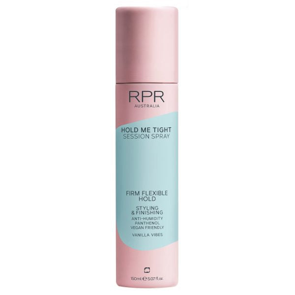 RPR Hold Me Tight Session Spray

It provides firm yet flexible hold that lasts all day, fights frizz and humidity and adds a natural shine thanks to Panthenol.

No crunch. No residue. Just flawless, touchable hold and that dreamy Vanilla Vibes aroma.