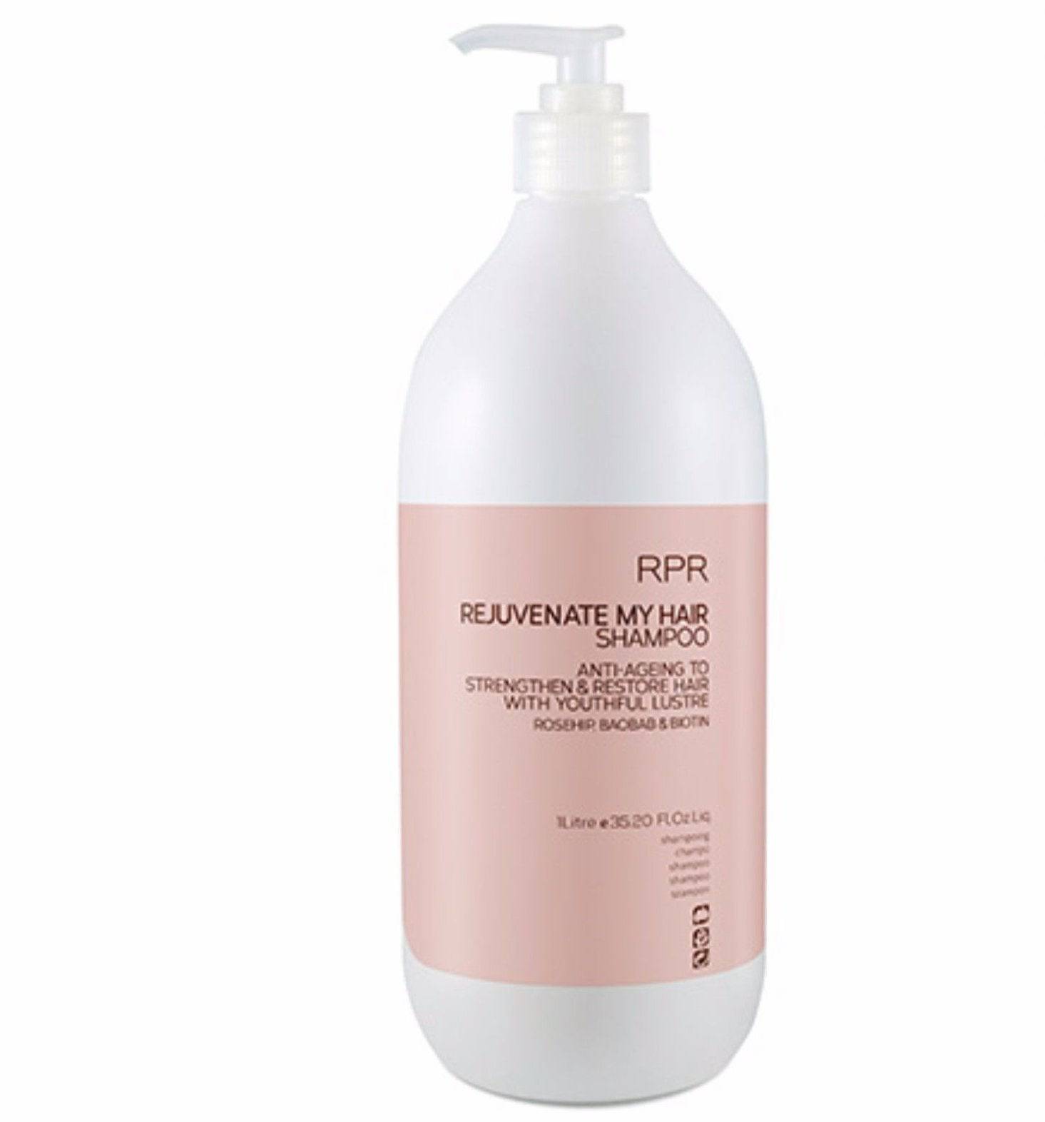 RPR Rejuvenate My Hair 1lt Duo Anti Ageing Strengthens & Restores Hair - On Line Hair Depot