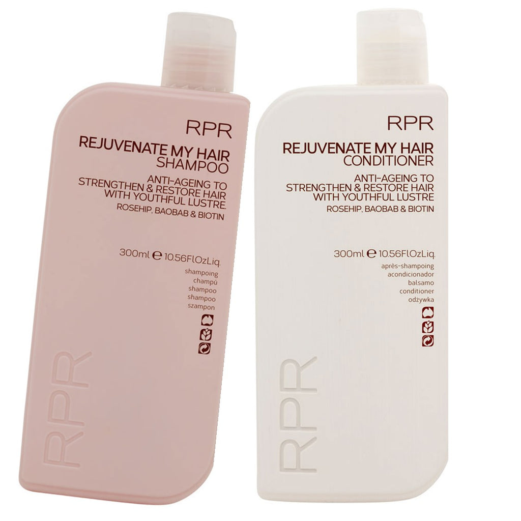 RPR Rejuvenate My Hair Duo Pack 300ml each Anti Ageing Strenghtends & Restores Hair - On Line Hair Depot