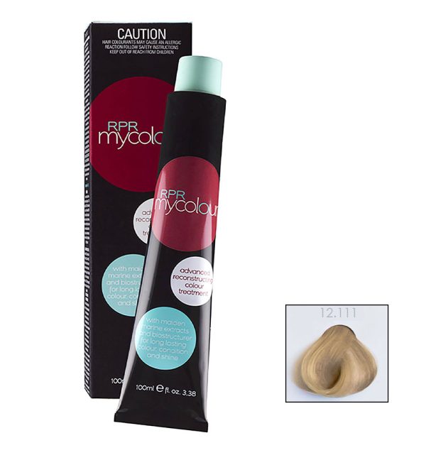 RPR My Colour 12.111 Level 12 Intense Ash 100g tube Mix 1:1.5 - On Line Hair Depot