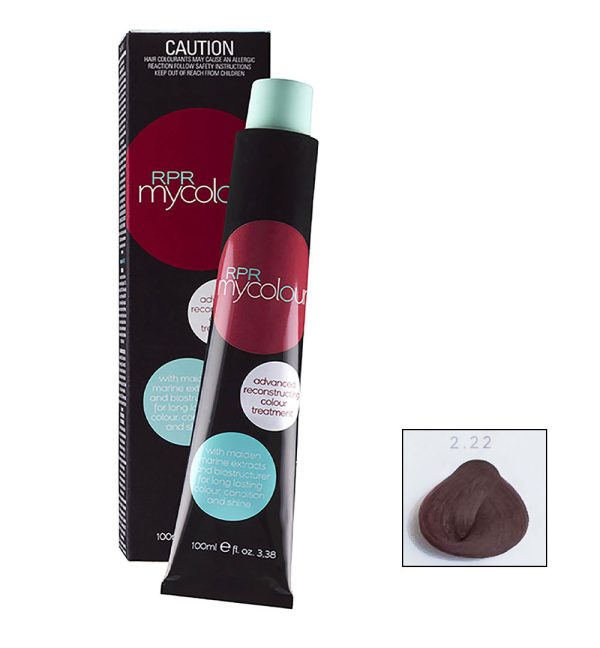 RPR My Colour 2.22 Level 2 Intense Violet 100g tube Mix 1:1.5 - On Line Hair Depot