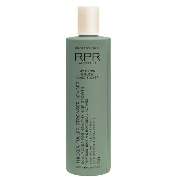 Give thinning, fragile hair the nourishment it needs to grow stronger. RPR Professional My Grow and Glow Conditioner is an advanced, salon-grade formula that restructures the hair follicle from root to tip