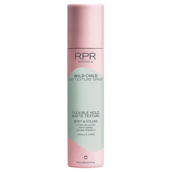 Get that effortlessly undone, lived-in look with RPR Wild Child Dry Texture Spray!

It’s all about flexible hold, matte texture and serious volume, without the weight.