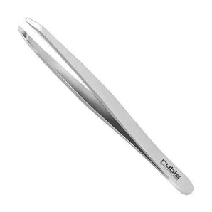 Rubis Slant Tweezer Stainless Steel | Handcrafted in Switzerland - On Line Hair Depot