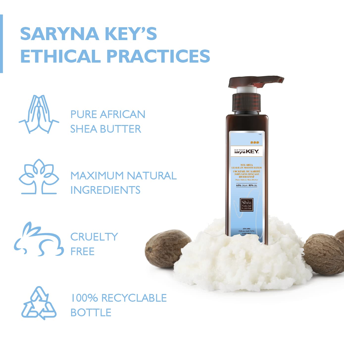 Saryna Key Curl Control Mixed Shea Leave-in Moisturizer 300ml 60/40