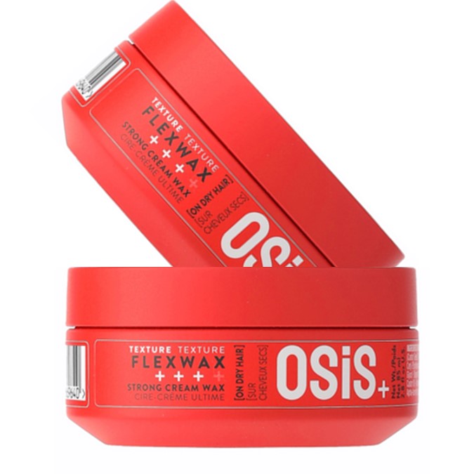Schwarzkopf OSIS+ 4 FLEX WAX ultra strong cream wax hair wax 85g x 2 - On Line Hair Depot
