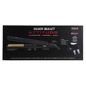 Silver Bullet Attitude Hair Straightener – Black - On Line Hair Depot