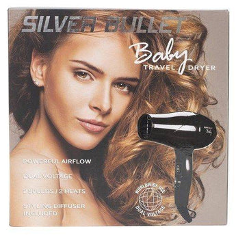 Silver Bullet Baby Travel Dryer Black Silver Bullet - On Line Hair Depot