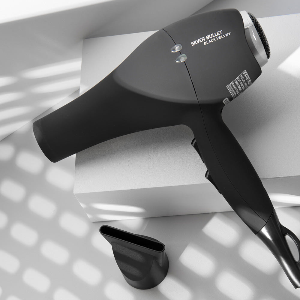 Silver Bullet Black Velvet Hair Dryer with Diffuser - On Line Hair Depot