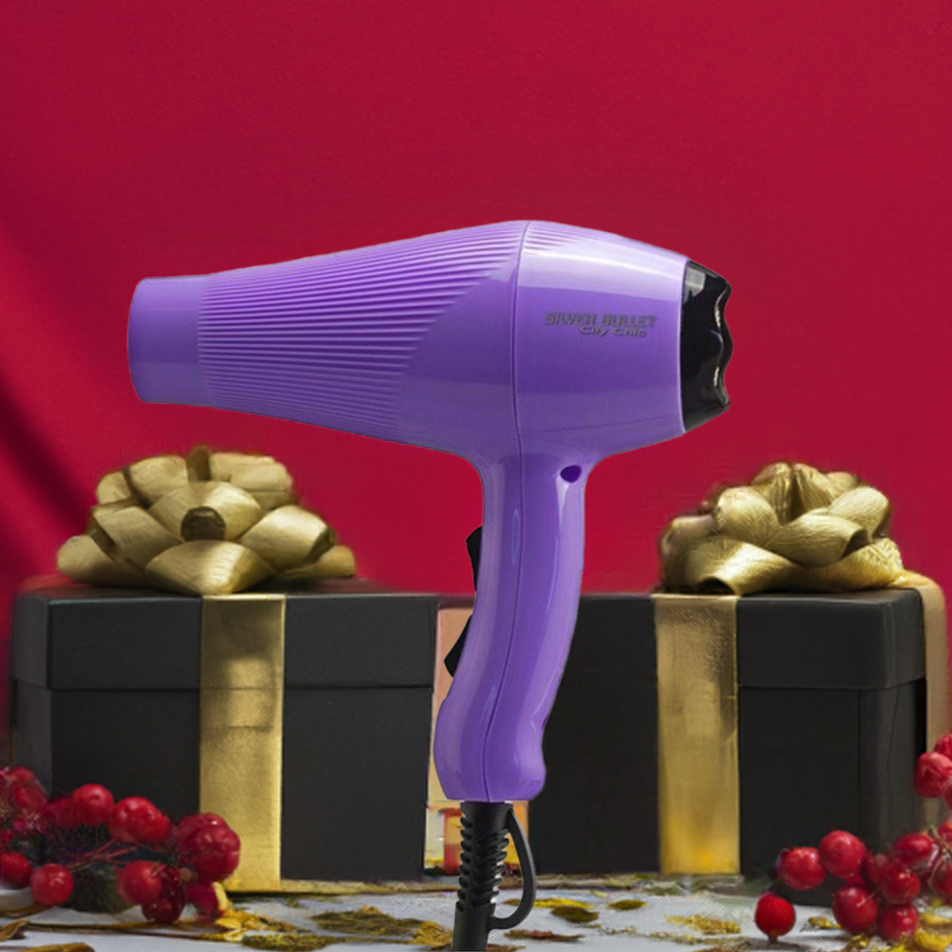 Silver Bullet City Chic Hair Dryer 2000W Violet - On Line Hair Depot