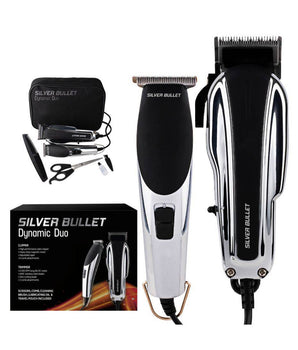 Silver bullet Dynamic Duo Clipper and Trimmer Set Silver Bullet - On Line Hair Depot