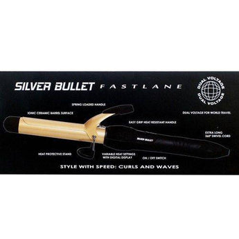 Silver Bullet Fastlane Ceramic Curling Iron Gold 19mm Silver Bullet - On Line Hair Depot