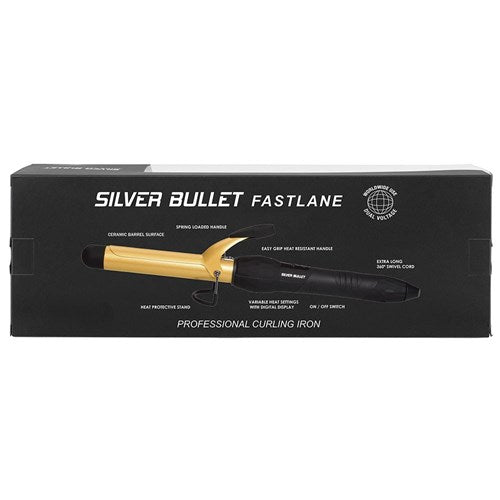 Silver Bullet Fastlane Gold Ceramic 38mm Curling Iron - On Line Hair Depot