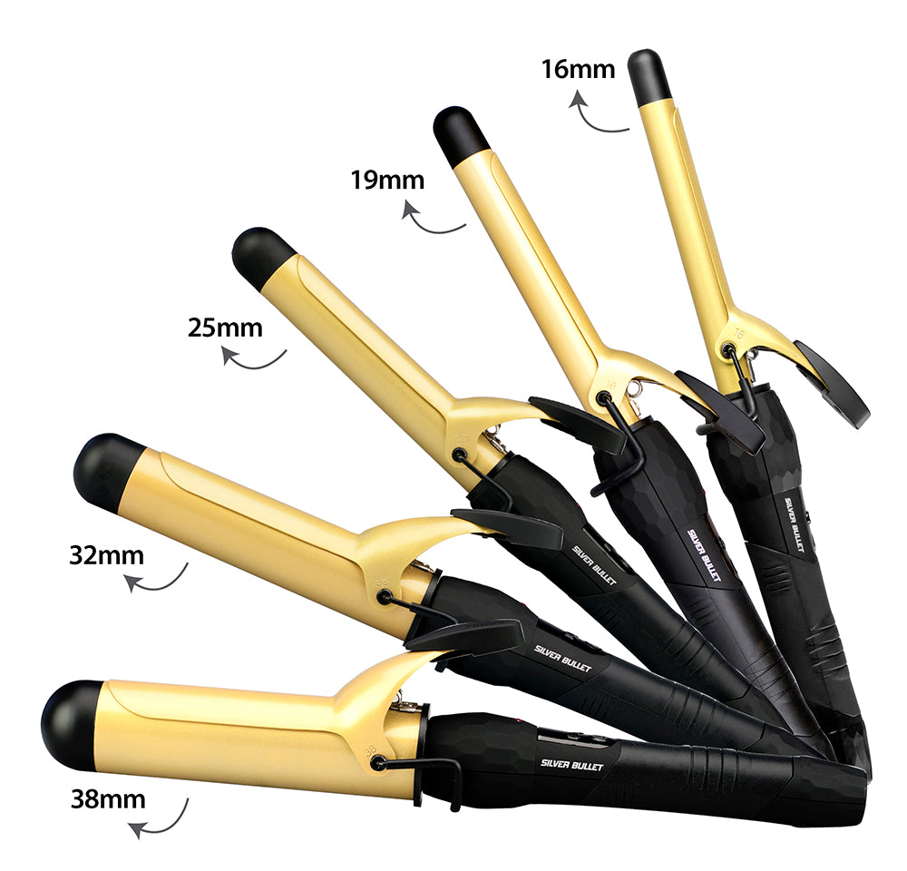 Silver Bullet Fastlane Gold Ceramic 38mm Curling Iron - On Line Hair Depot