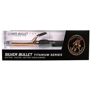 Silver Bullet Fastlane Titanium Rose Gold 25mm Curling Iron - On Line Hair Depot