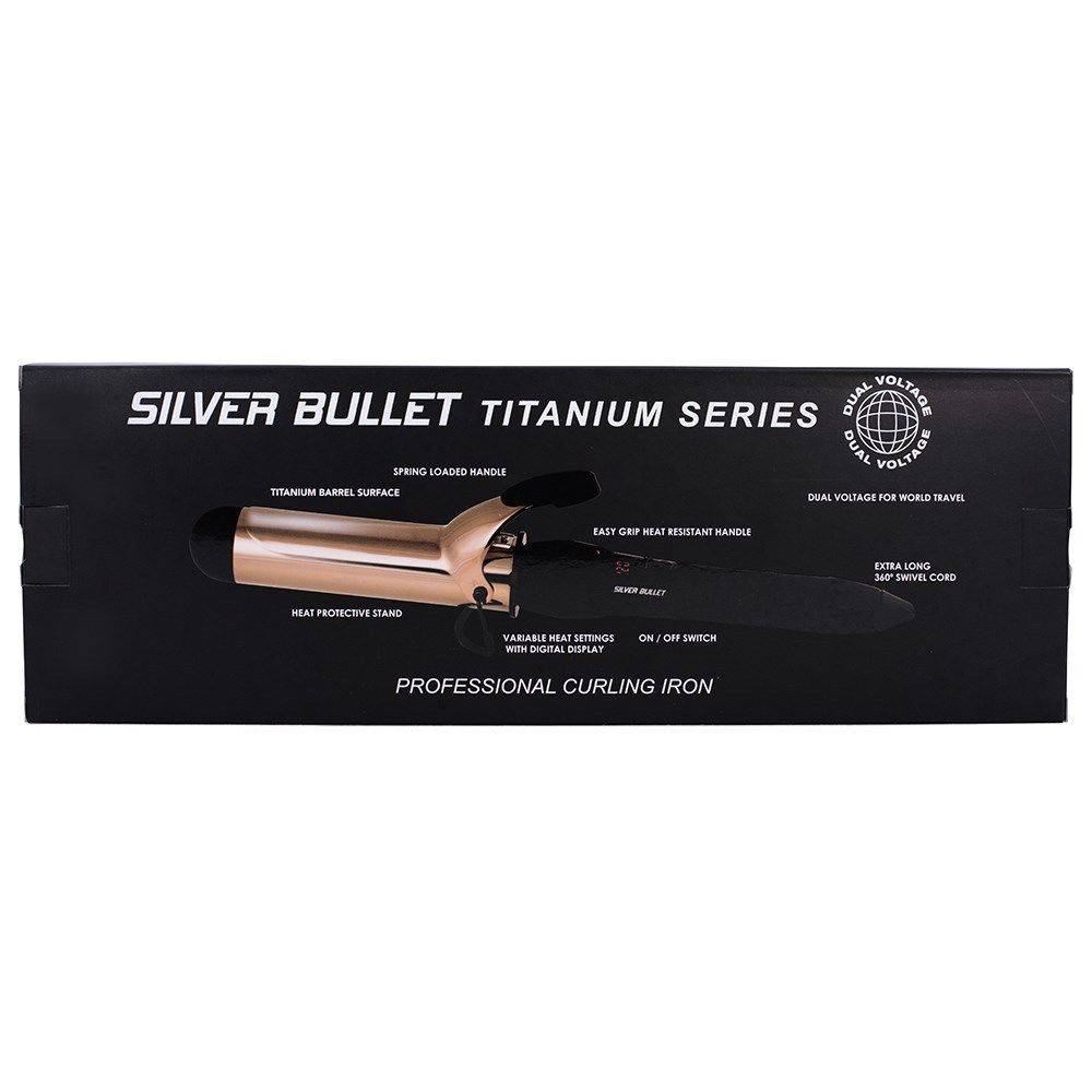 Silver Bullet Fastlane Titanium Rose Gold 38mm Curling Iron - On Line Hair Depot