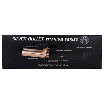 Silver Bullet Fastlane Titanium Rose Gold 38mm Curling Iron Silver Bullet - On Line Hair Depot